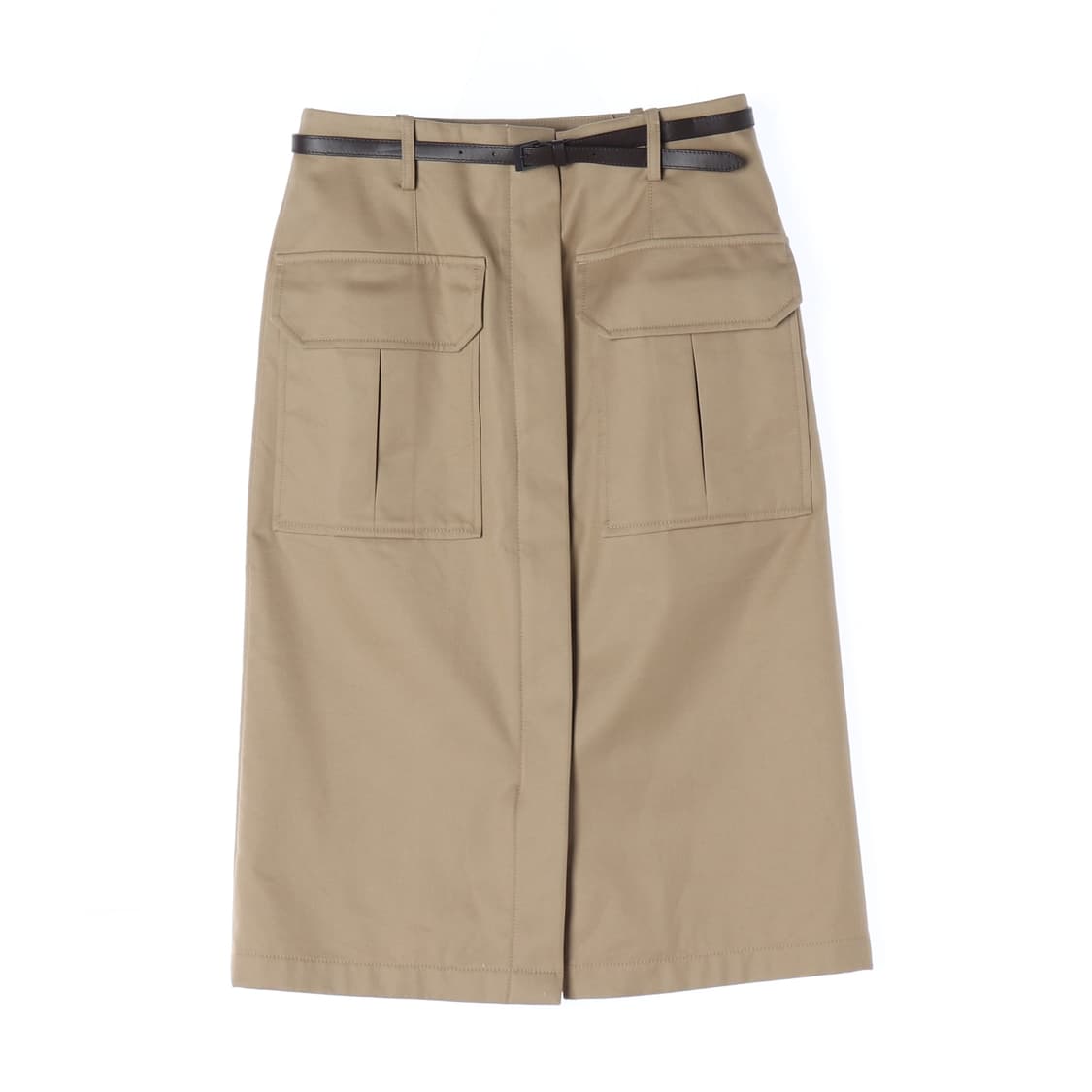 준지 25FW 벨티드 포켓 미디 스커트 치마 베이지 상품이미지1