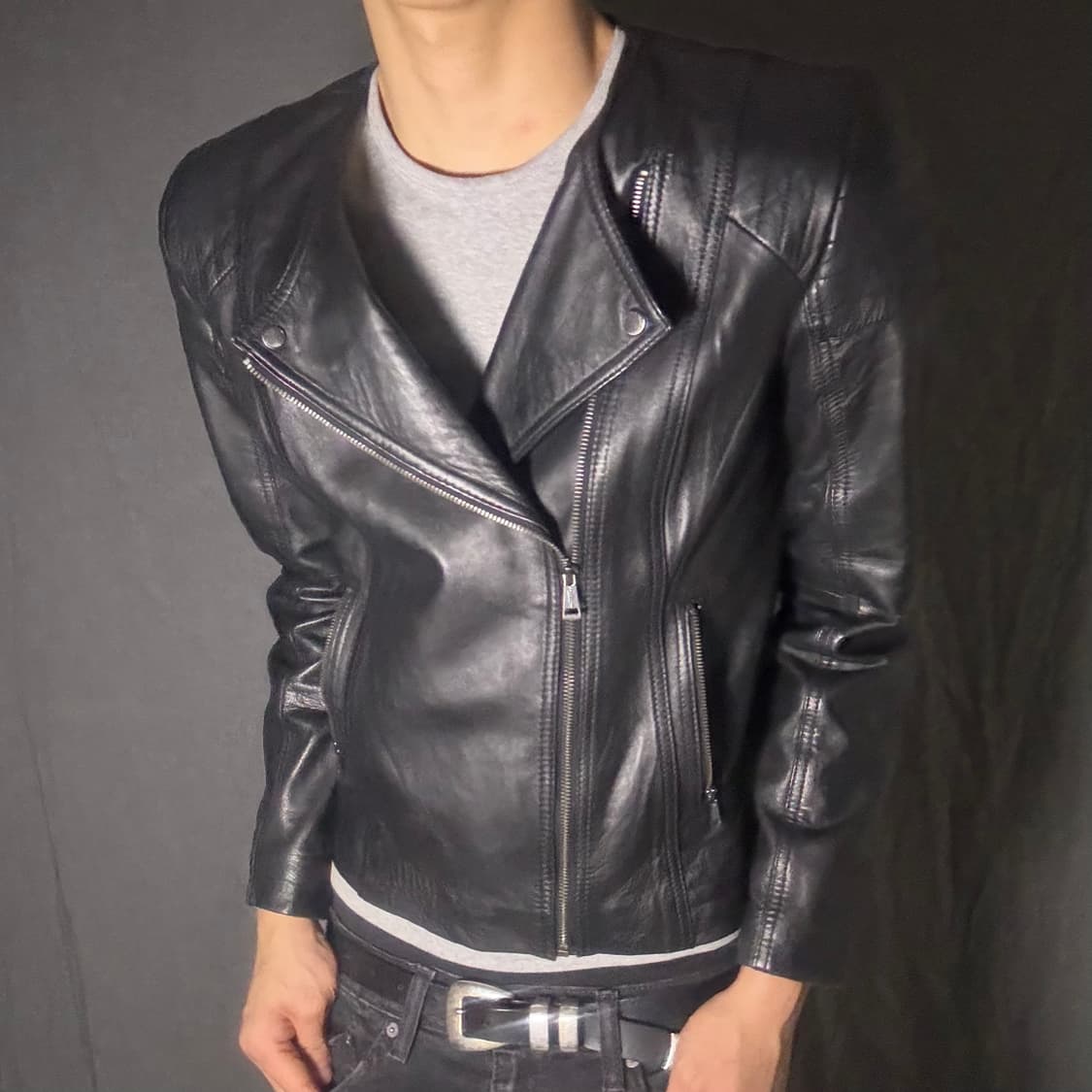 vintage rider leather jacket 상품이미지4