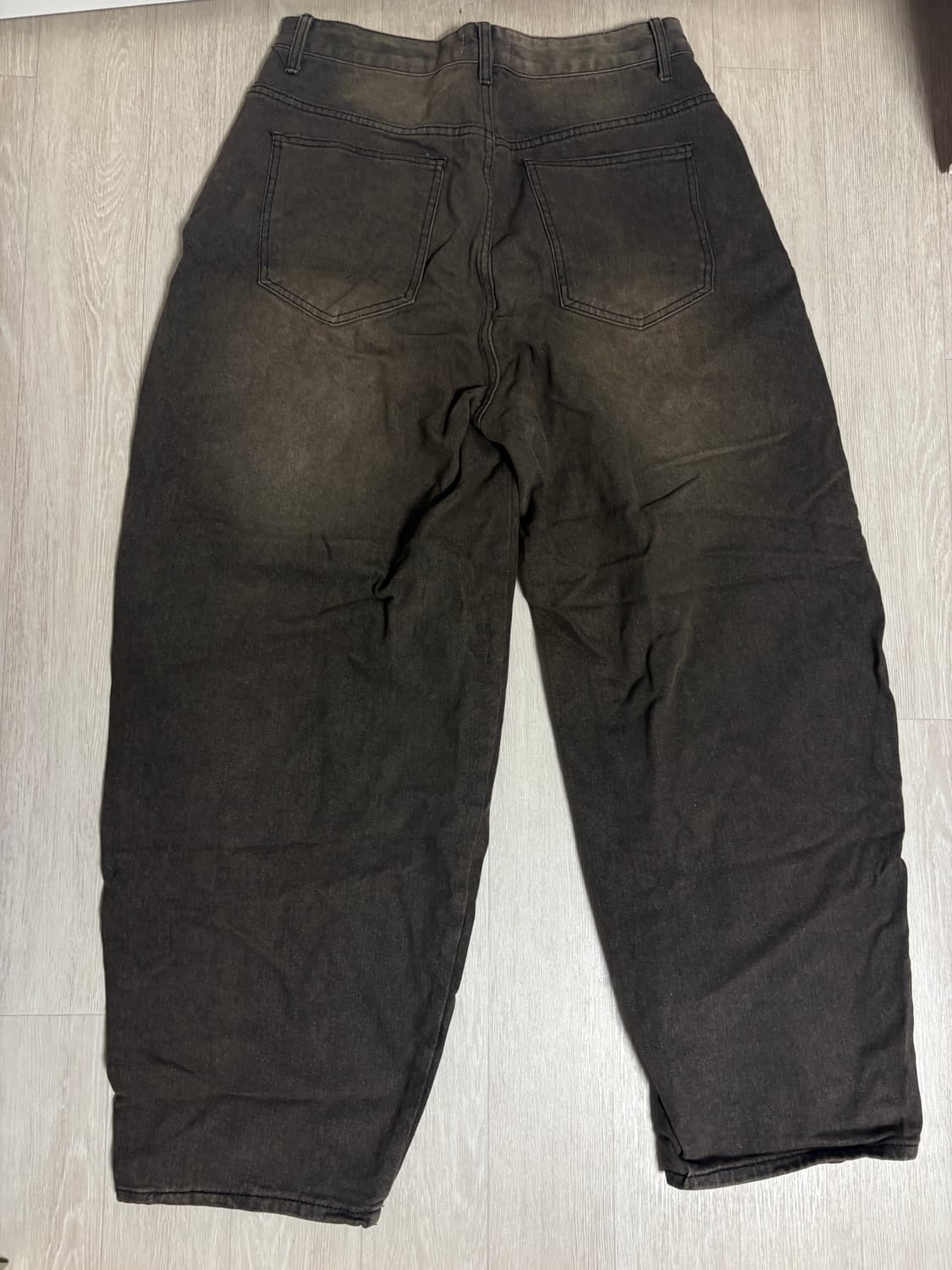 브라운 벌룬 워싱데님팬츠 상품이미지2