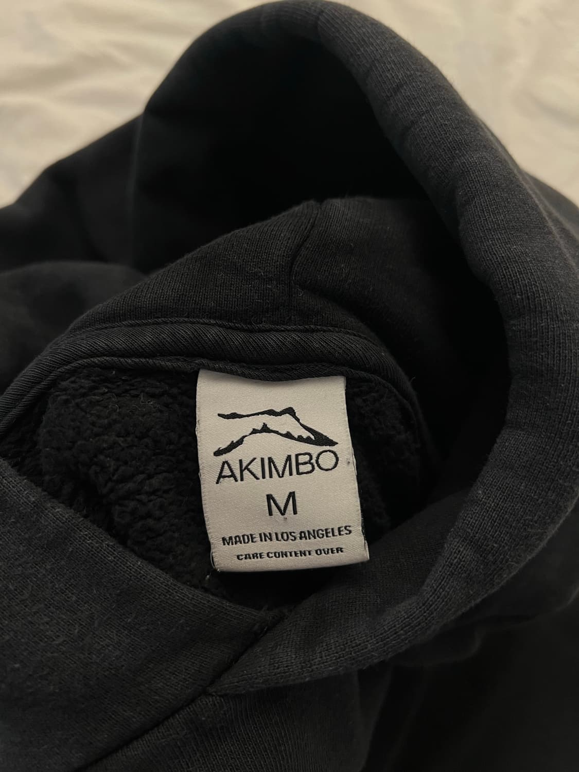 아킴보 클럽 faded black 페이디드 블랙 후드티 M 상품이미지2