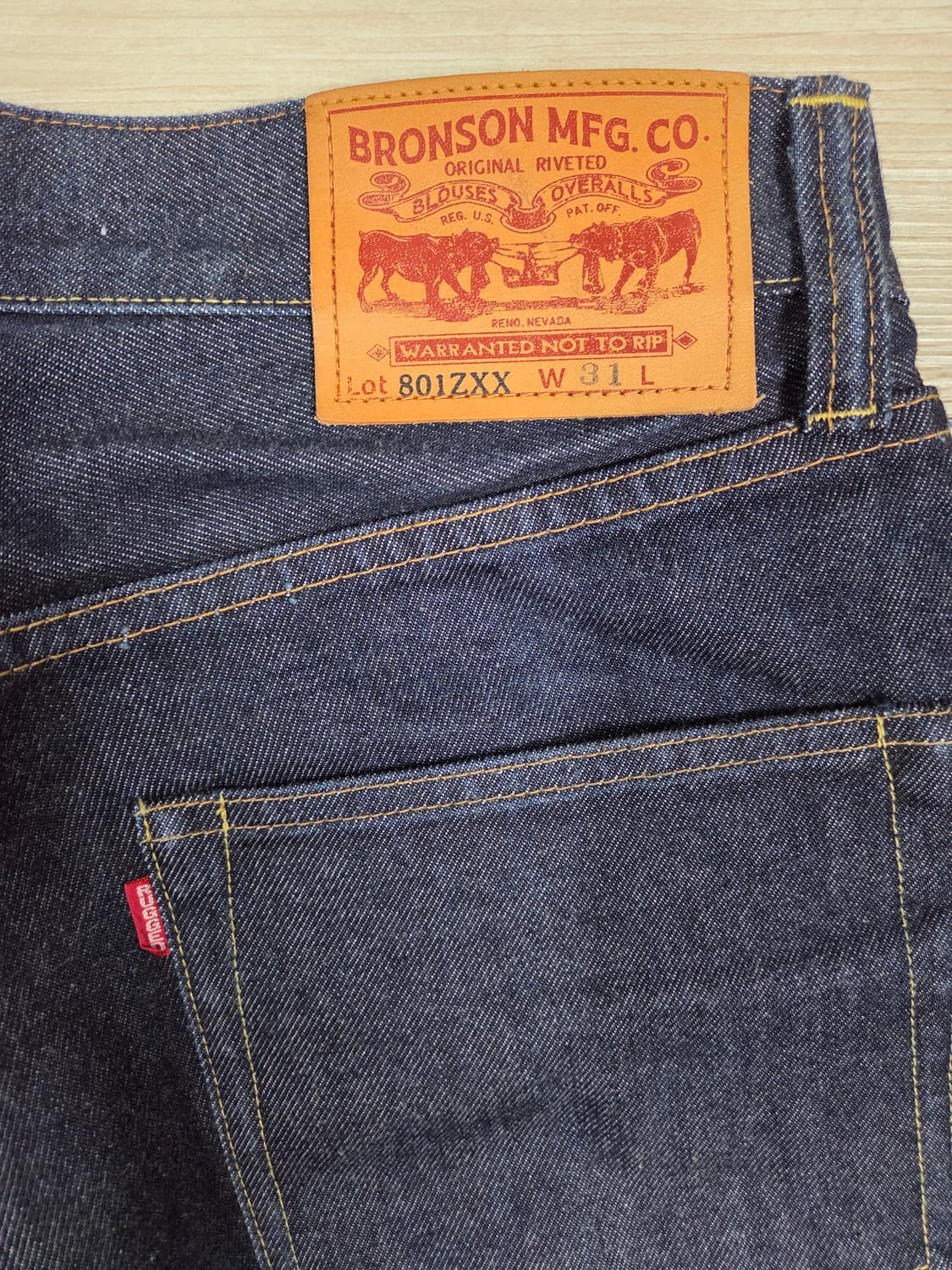 브론슨 1954 801ZXX 셀비지 데님팬츠 상품이미지3
