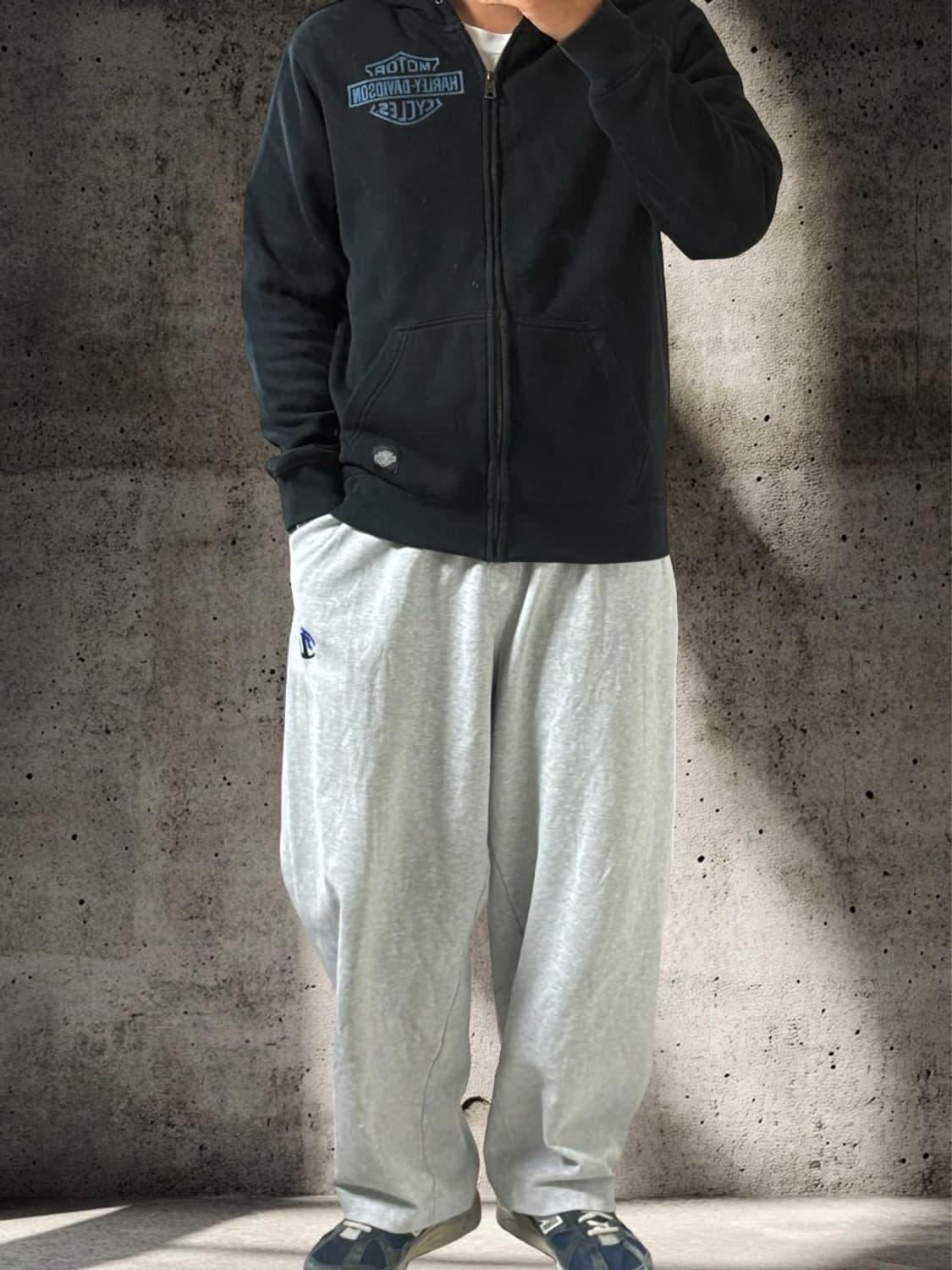 Harley-Davidson 할리 데이비슨 클래식 자수 후드집업 상품이미지2