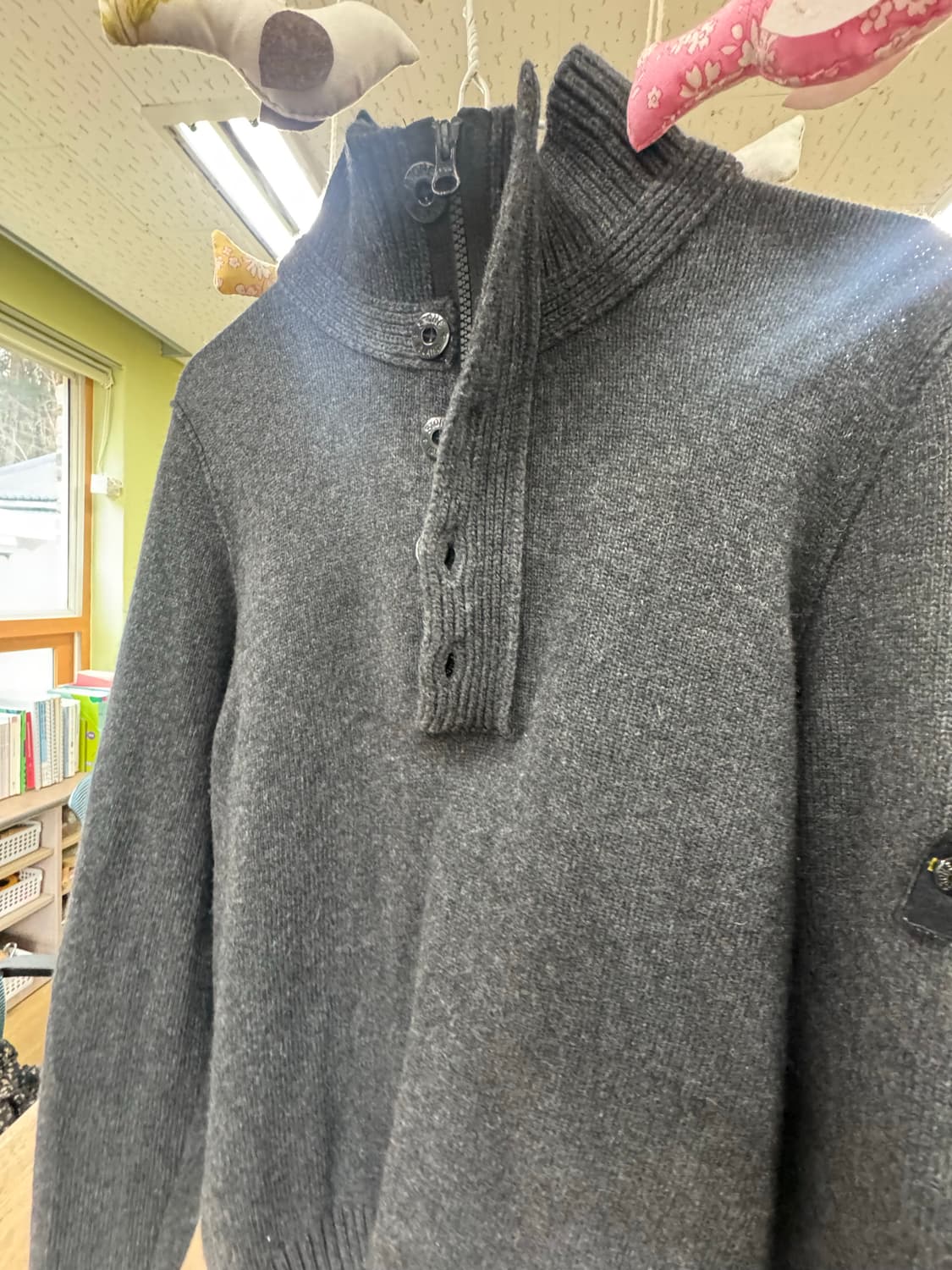 스톤아일랜드 니트 반집업 상품이미지2