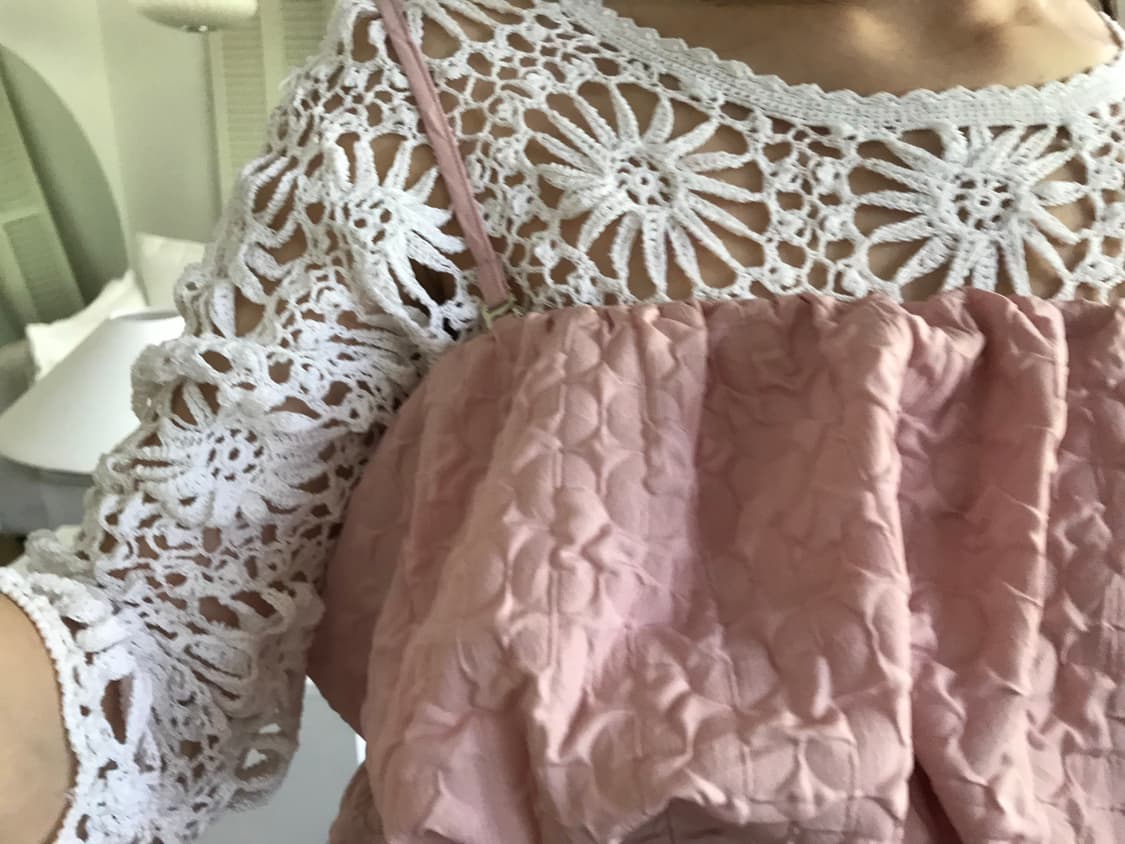 vintage ivory net top 상품이미지5