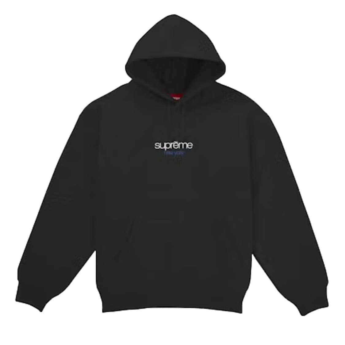 [L] 슈프림 크롬 클래식 로고 후드 블랙 상품이미지1
