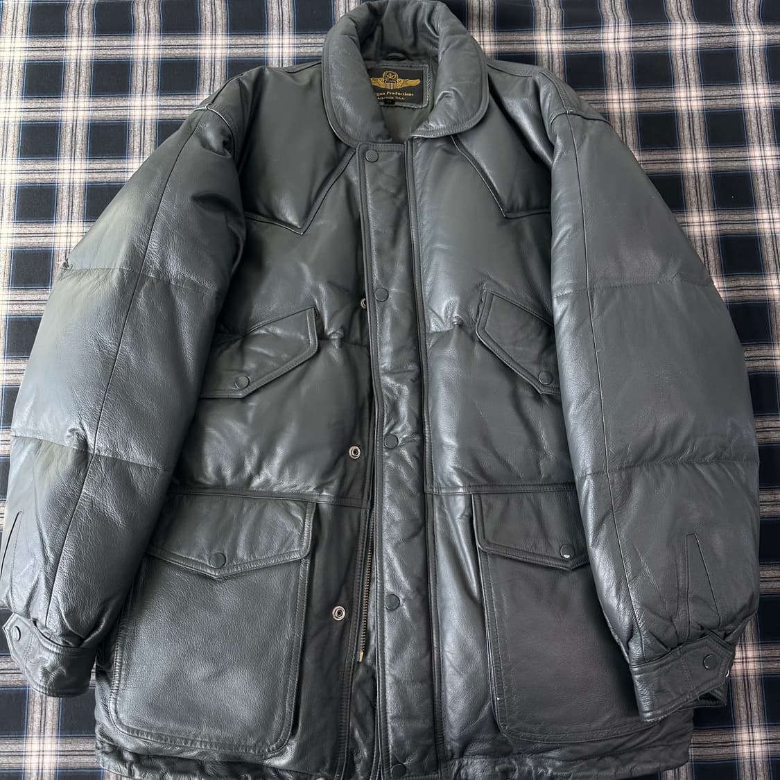 Morgan productions USA 레더패딩 상품이미지2