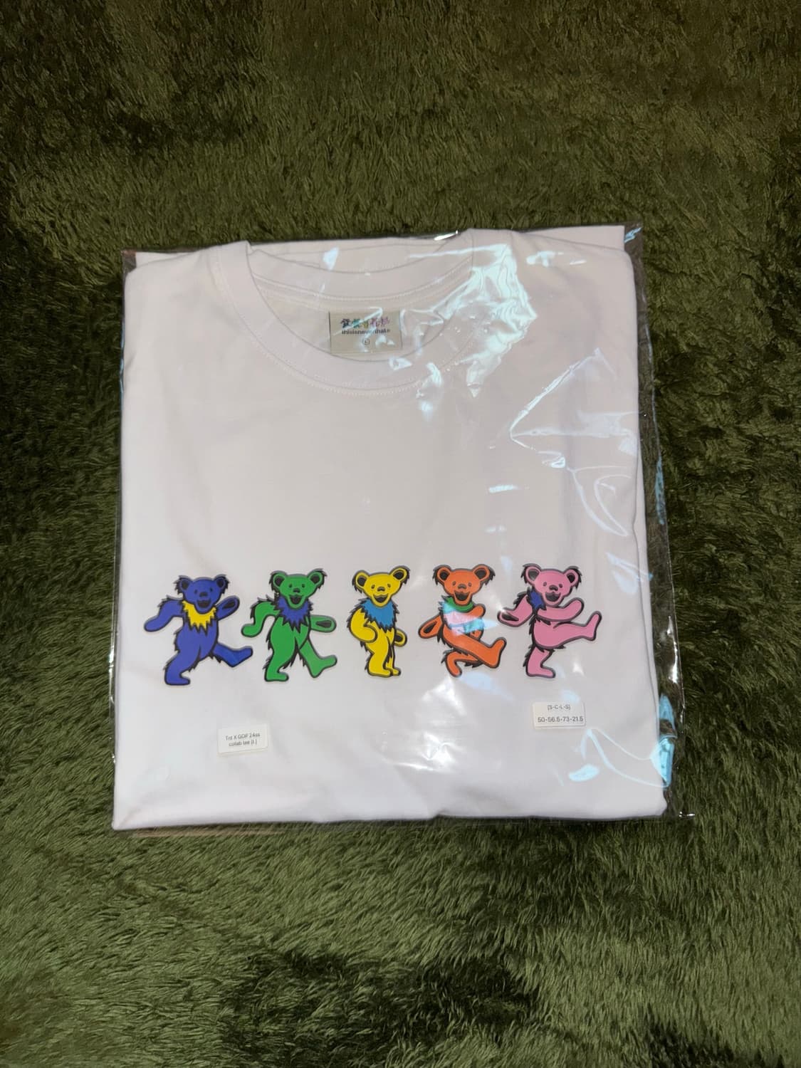 [L] 디스이즈네버댓 x 그레이트풀 데드 댄싱 베어 티셔츠 화이트 상품이미지10
