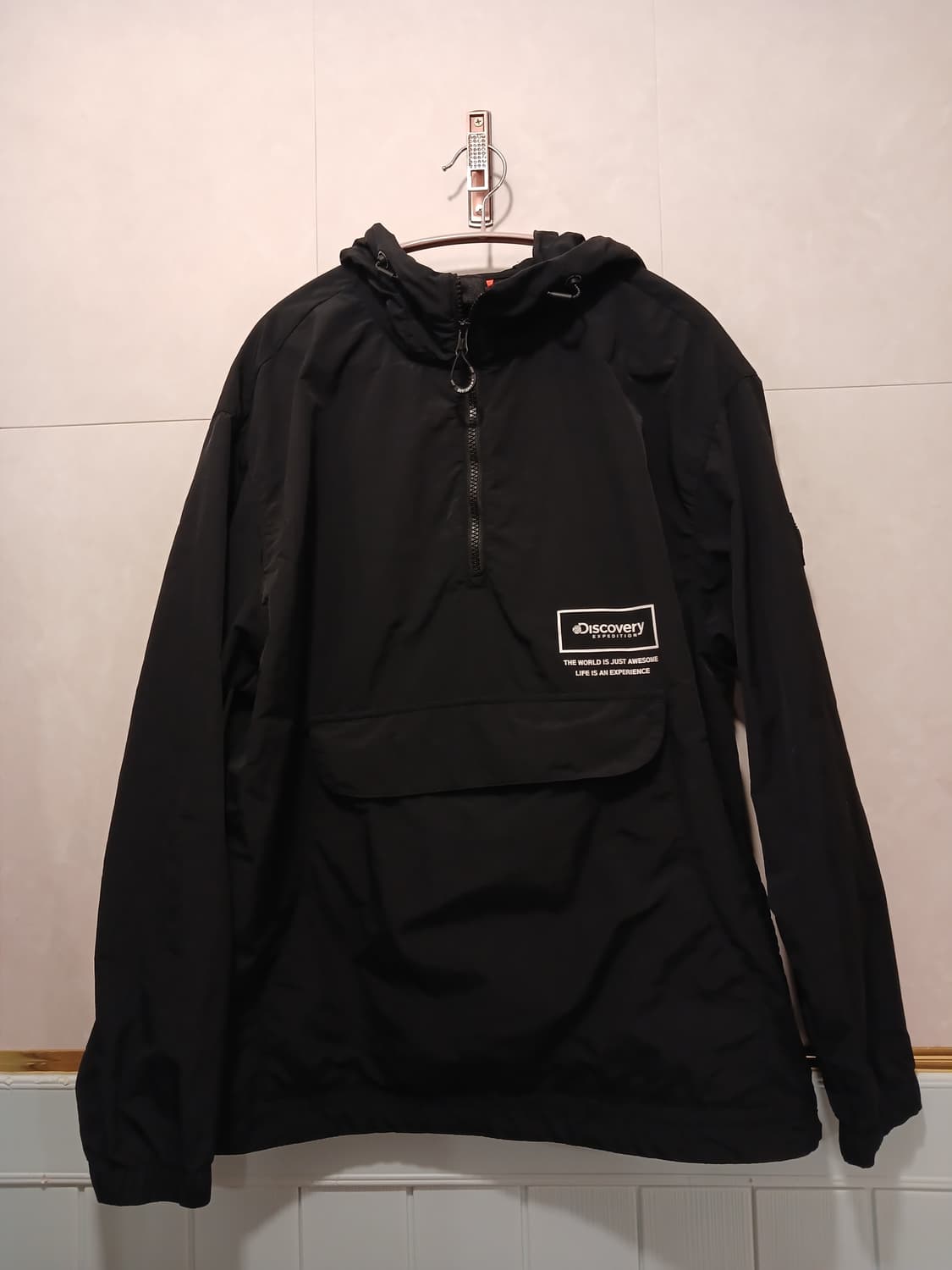 디스커버리 정품 남성 바스락 반집업 후드티 95 사이즈 상품이미지1