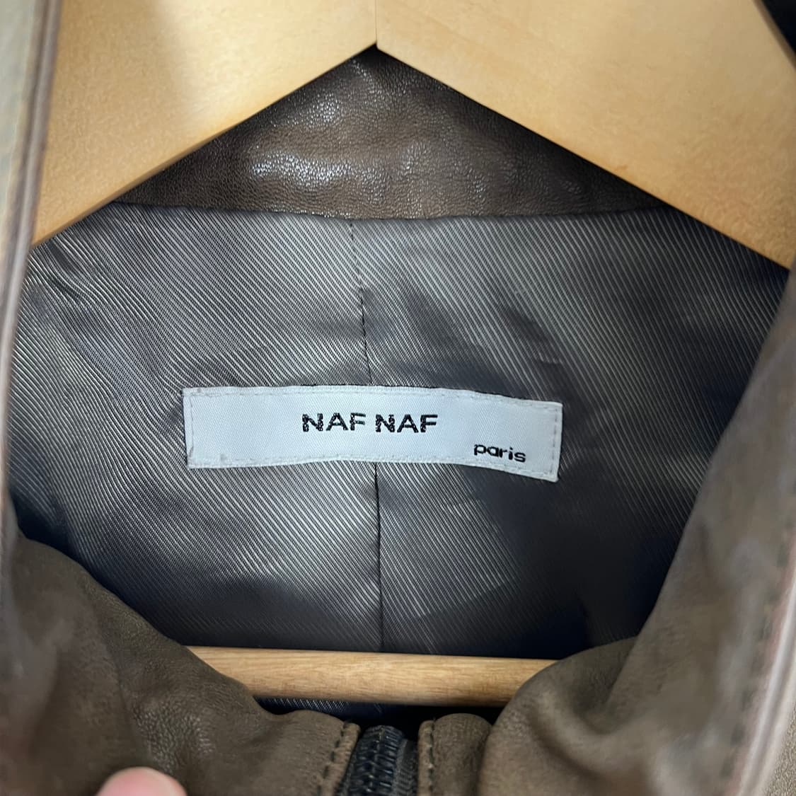 Naf Naf lambskin jaket 상품이미지4
