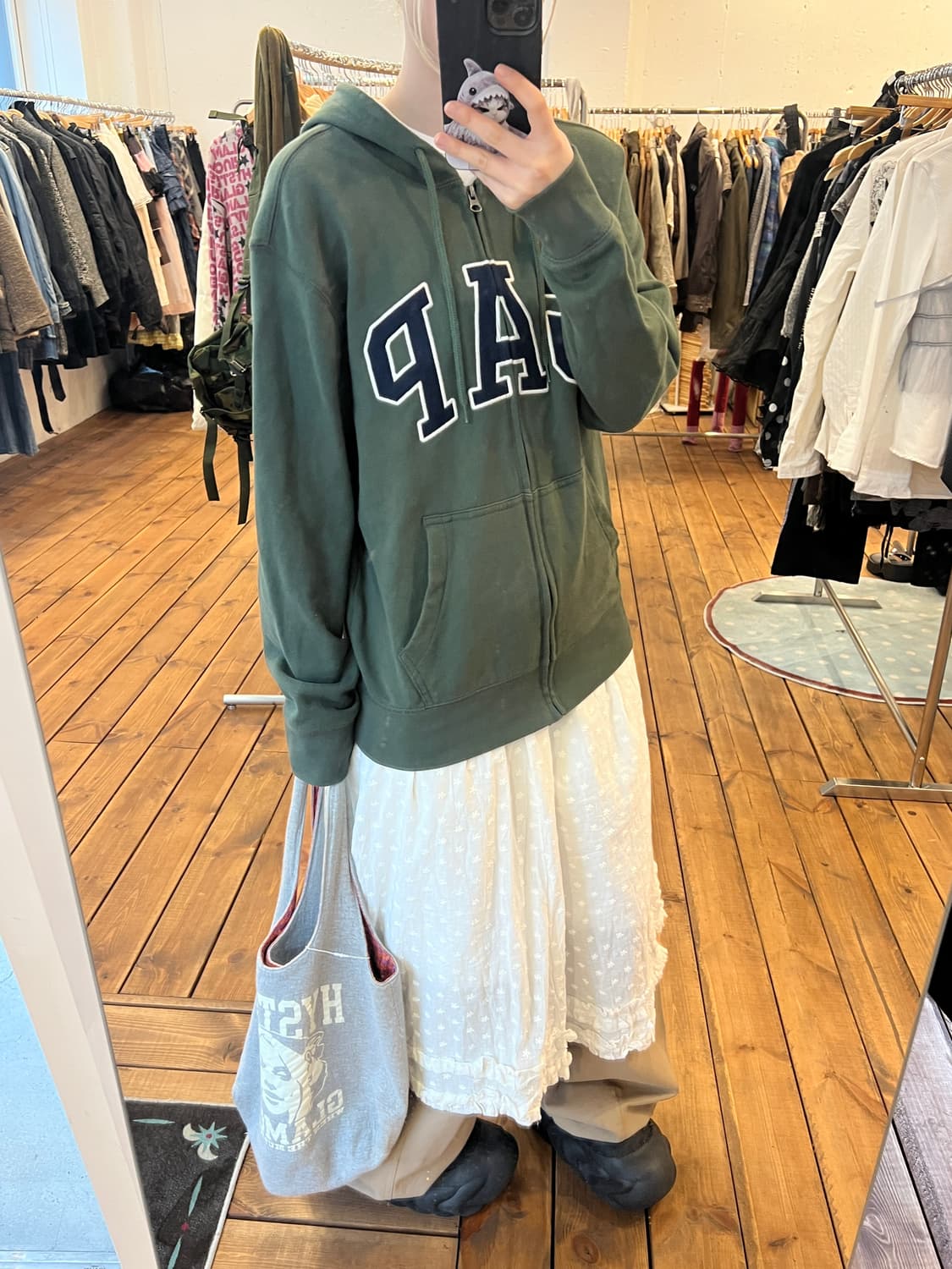 GAP 카키 후드집업 상품이미지4