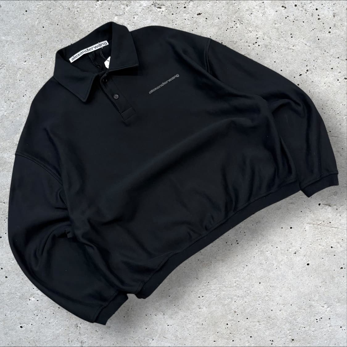 [L] 알렉산더왕 블랙 폴로 스웨트셔츠 맨투맨 B919 상품이미지1