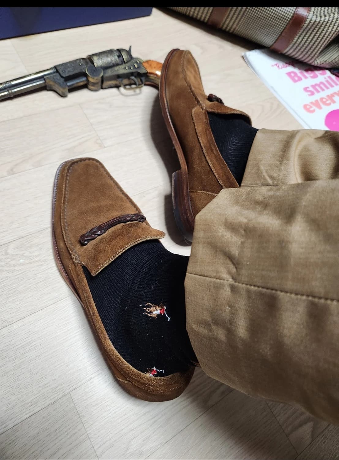 (ITALY)a.testoni 세미 스퀘어 토 라스트 스웨이드 테스토니  상품이미지6