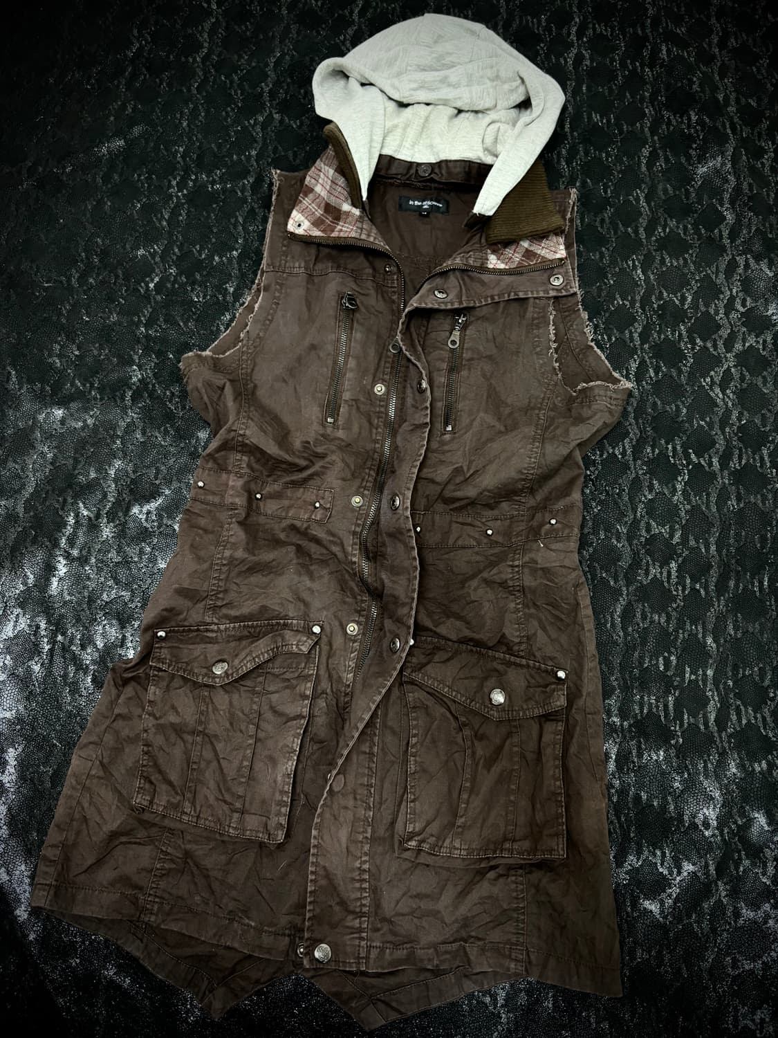 Grunge Gimmick Studded 2-way Zipper Long 상품이미지3