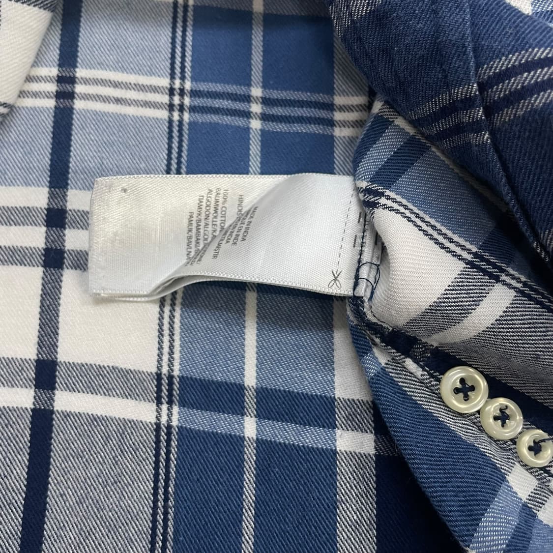 폴로 랄프로렌 우먼스 포니 로고 플란넬 체크 셔츠 상품이미지4