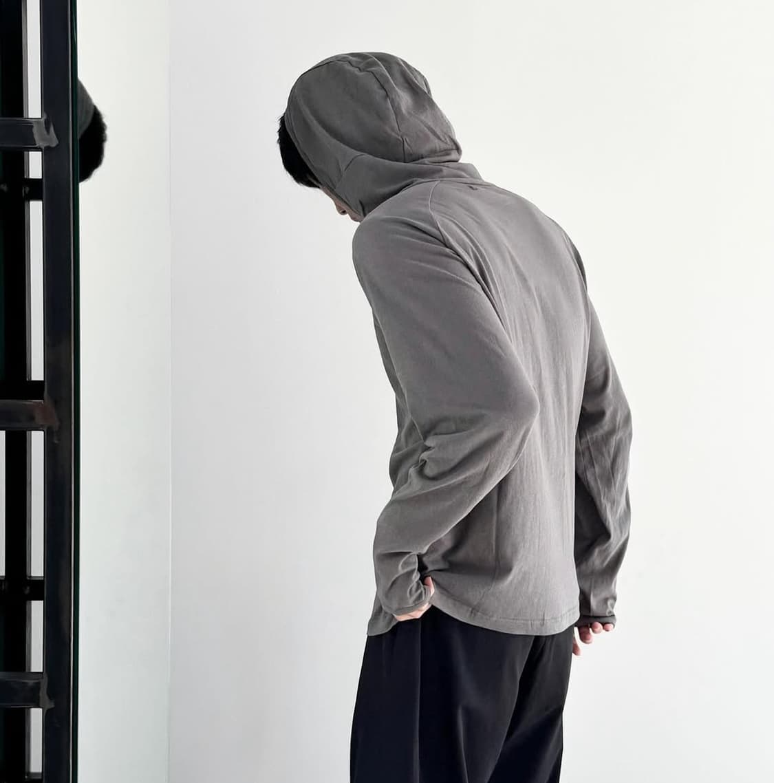 해칭룸 베이스 후드 후디 후드티 다크브라운 상품이미지2