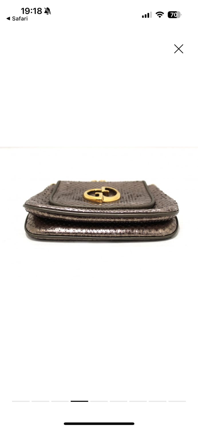 구찌 뱀피 스몰 1973 체인 숄더백 상품이미지6