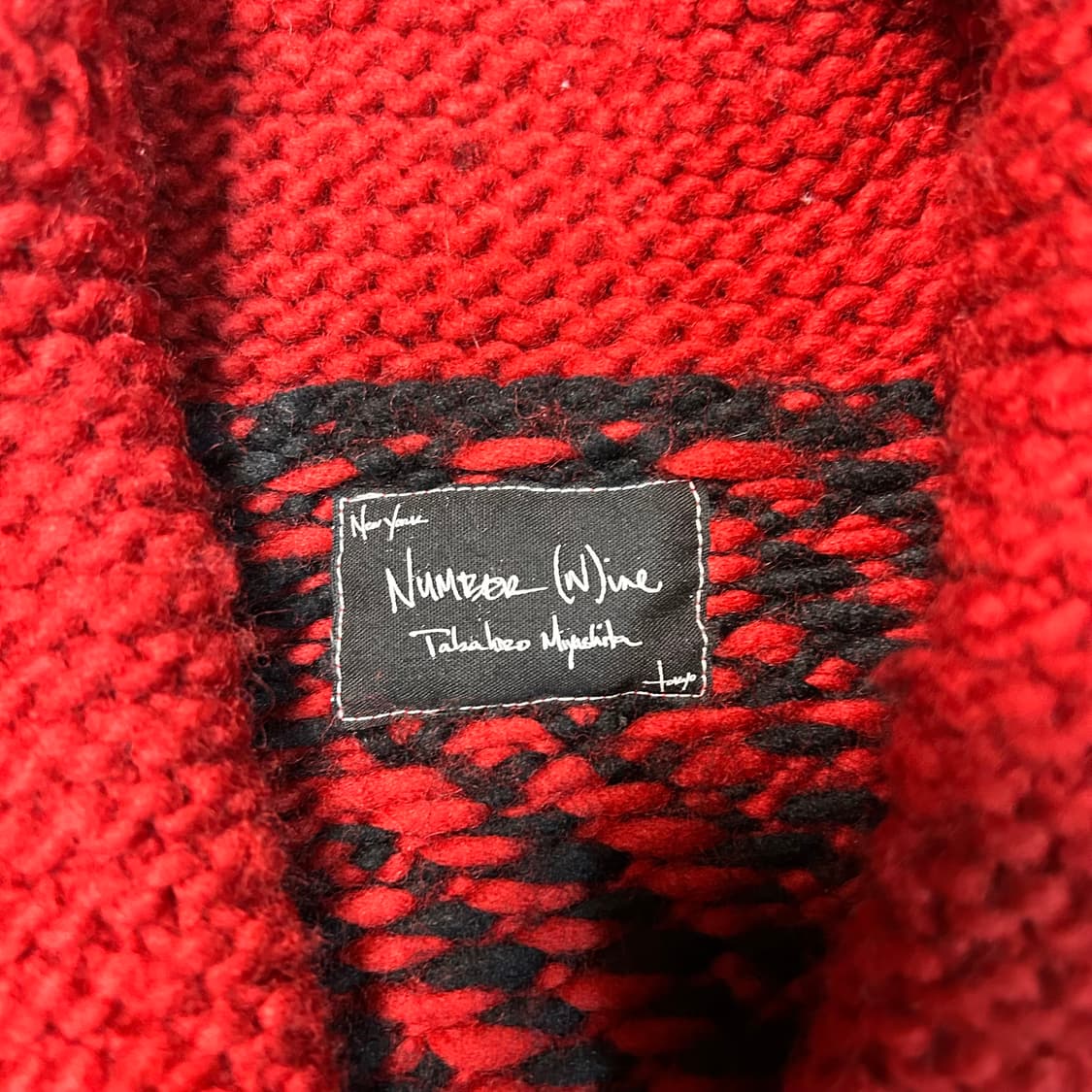 [XL] 08AW 넘버나인 숄카라 울 코위찬 상품이미지3