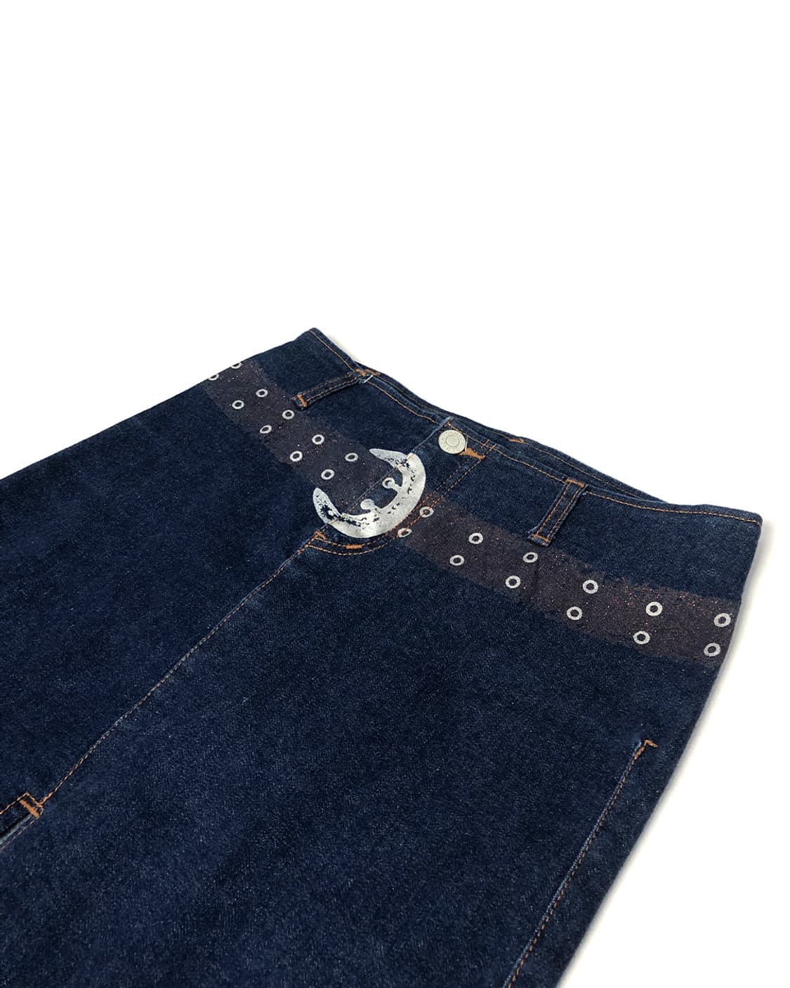 CLUTCH 벨트 프린트 데님 스커트  상품이미지3