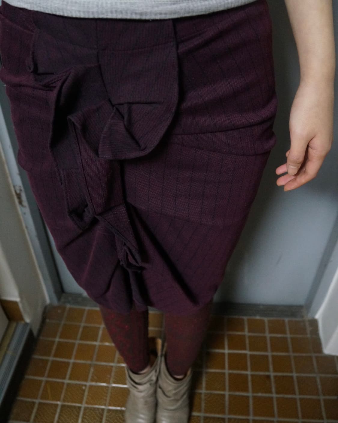 이세이 미야케 패턴 타이츠 상품이미지3