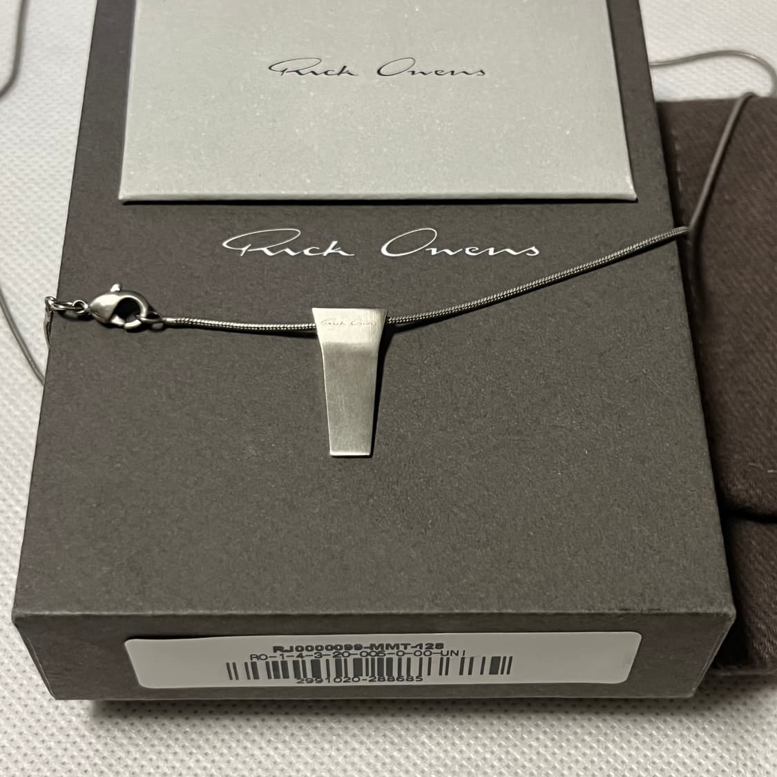 릭오웬스 MINI TRUNK 목걸이/실버 상품이미지2