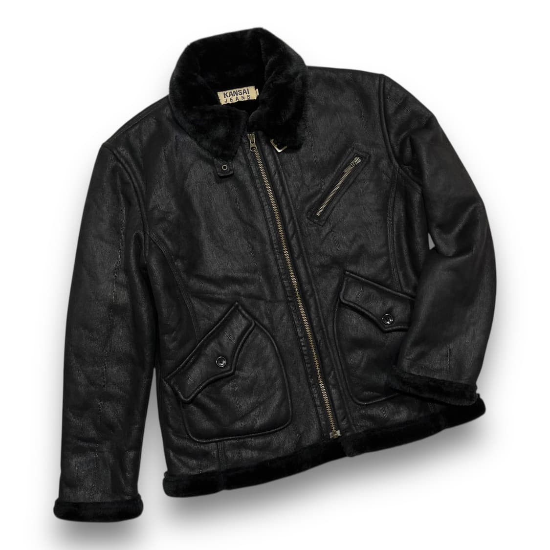 칸사이 진스 락시크 쉐르파 빈티지 무스탕 상품이미지1