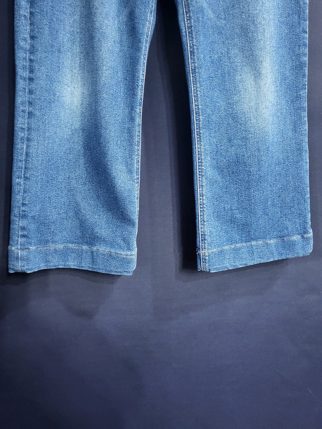 발망 데님 워싱 와이드핏 팬츠 상품이미지5