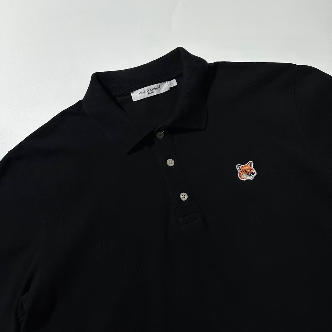 메종키츠네 폭스헤드 피케 카라 반팔 티셔츠 상품이미지3