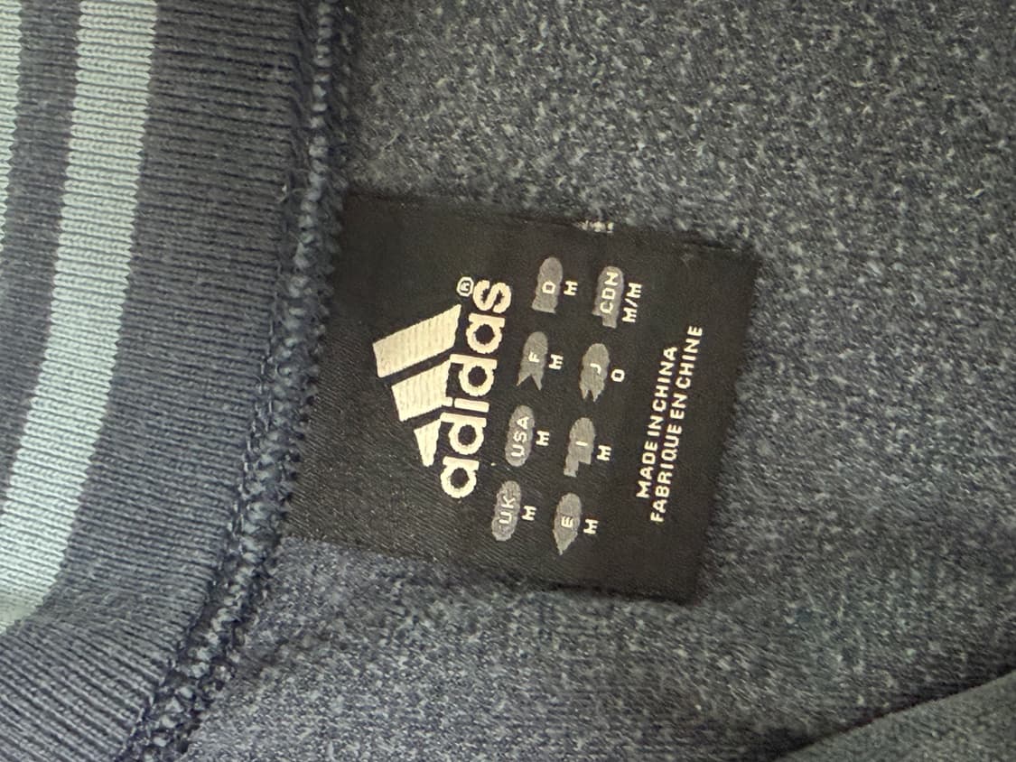 아디다스 챠콜 스카이블루 벨벳 희귀 져지 상품이미지4
