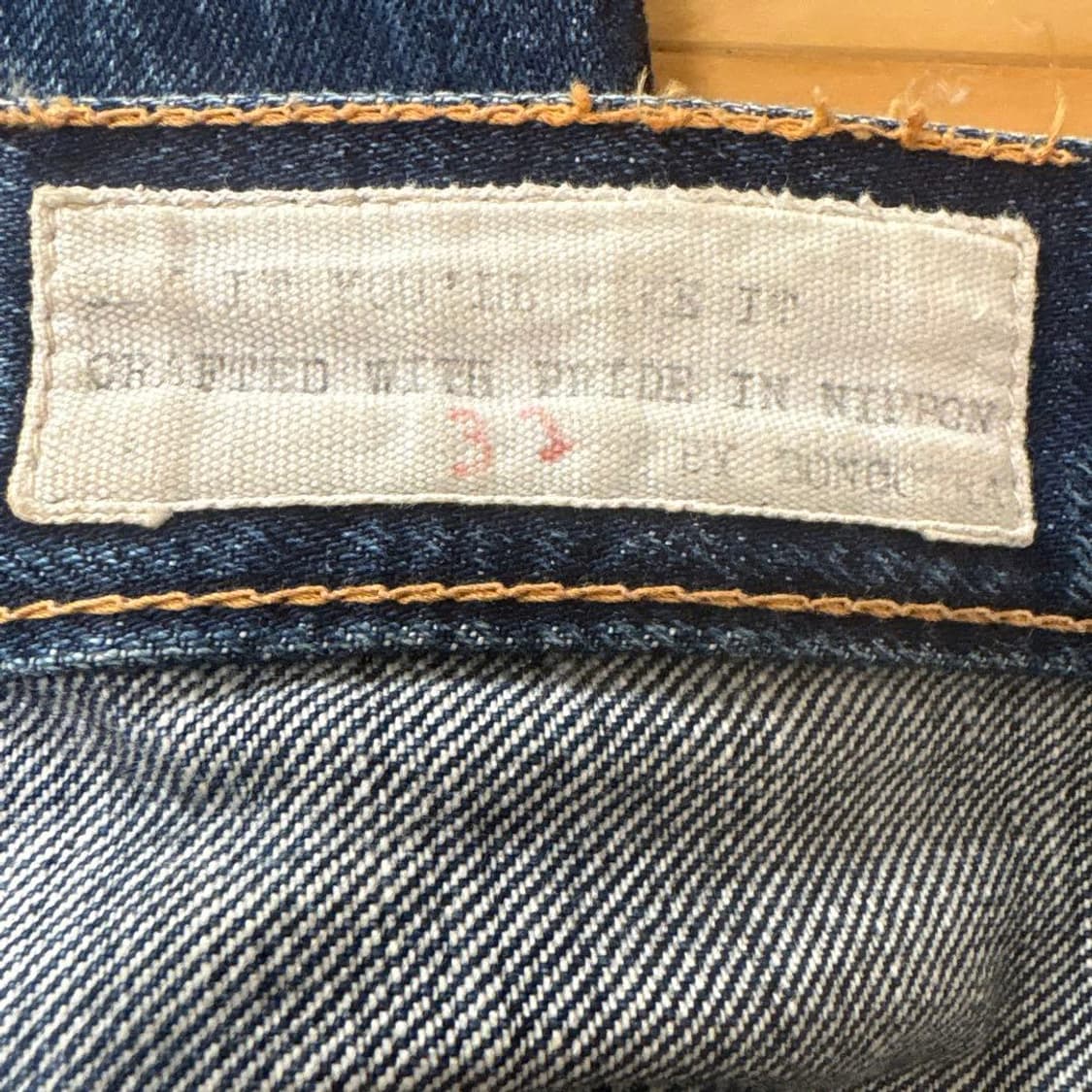 본쿠라 XX 데님 32 사이즈 상품이미지5