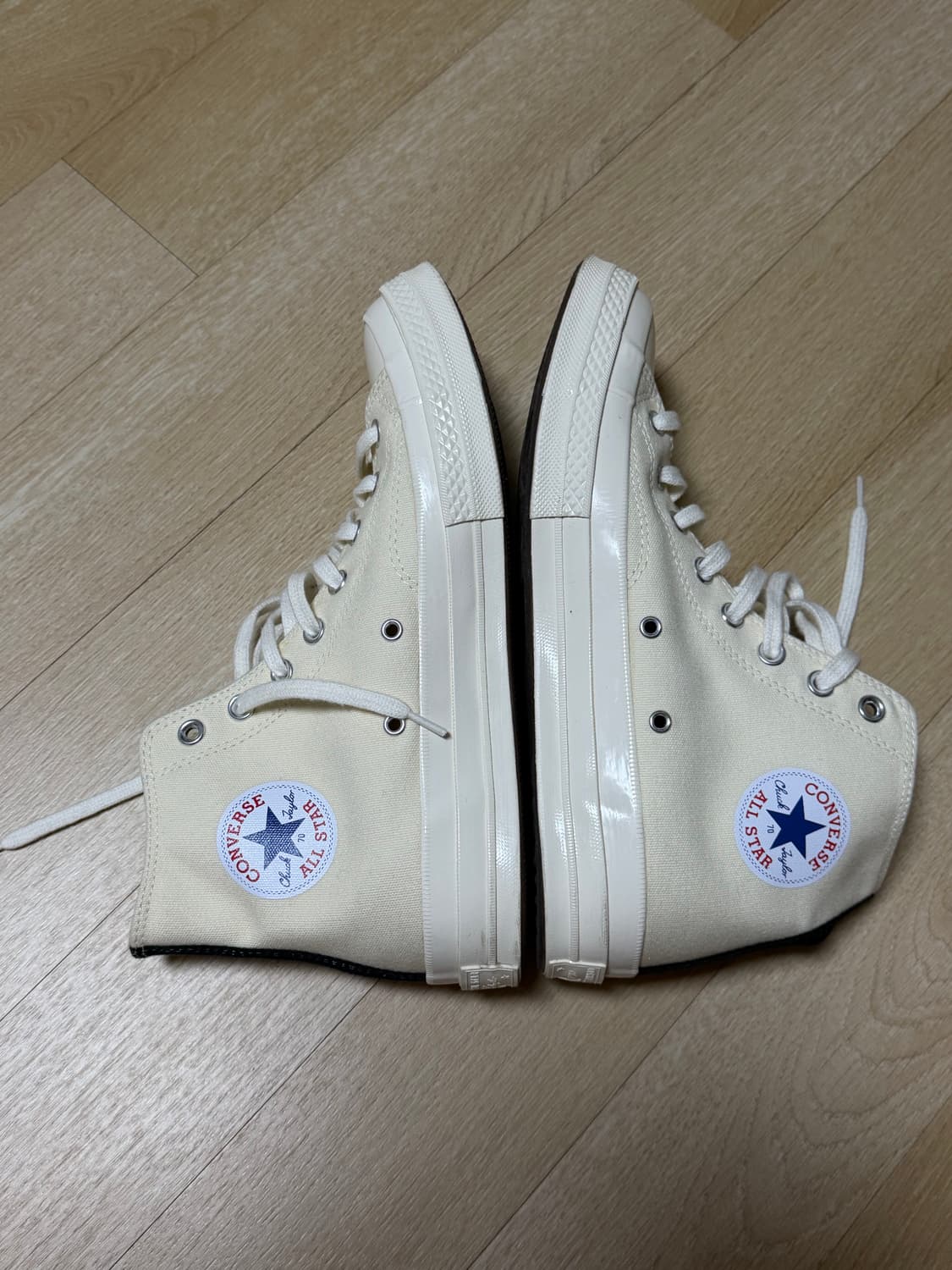 꼼데가르송 컨버스 하이 화이트 275 상품이미지2