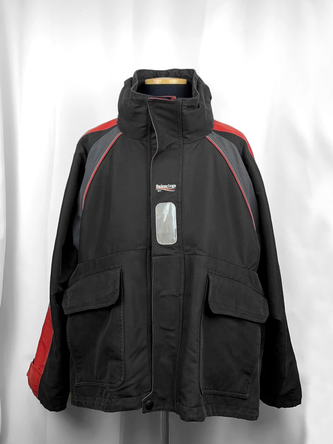 발렌시아가 웨이브로고 쉘파카 브레드 46 상품이미지1