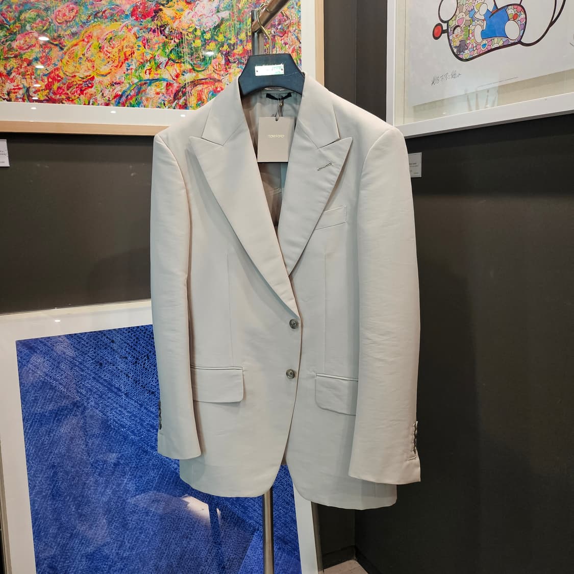 톰포드 싱글 브레스티드 쿠퍼 혼방 수트 상의 블레이저자켓 상품이미지2