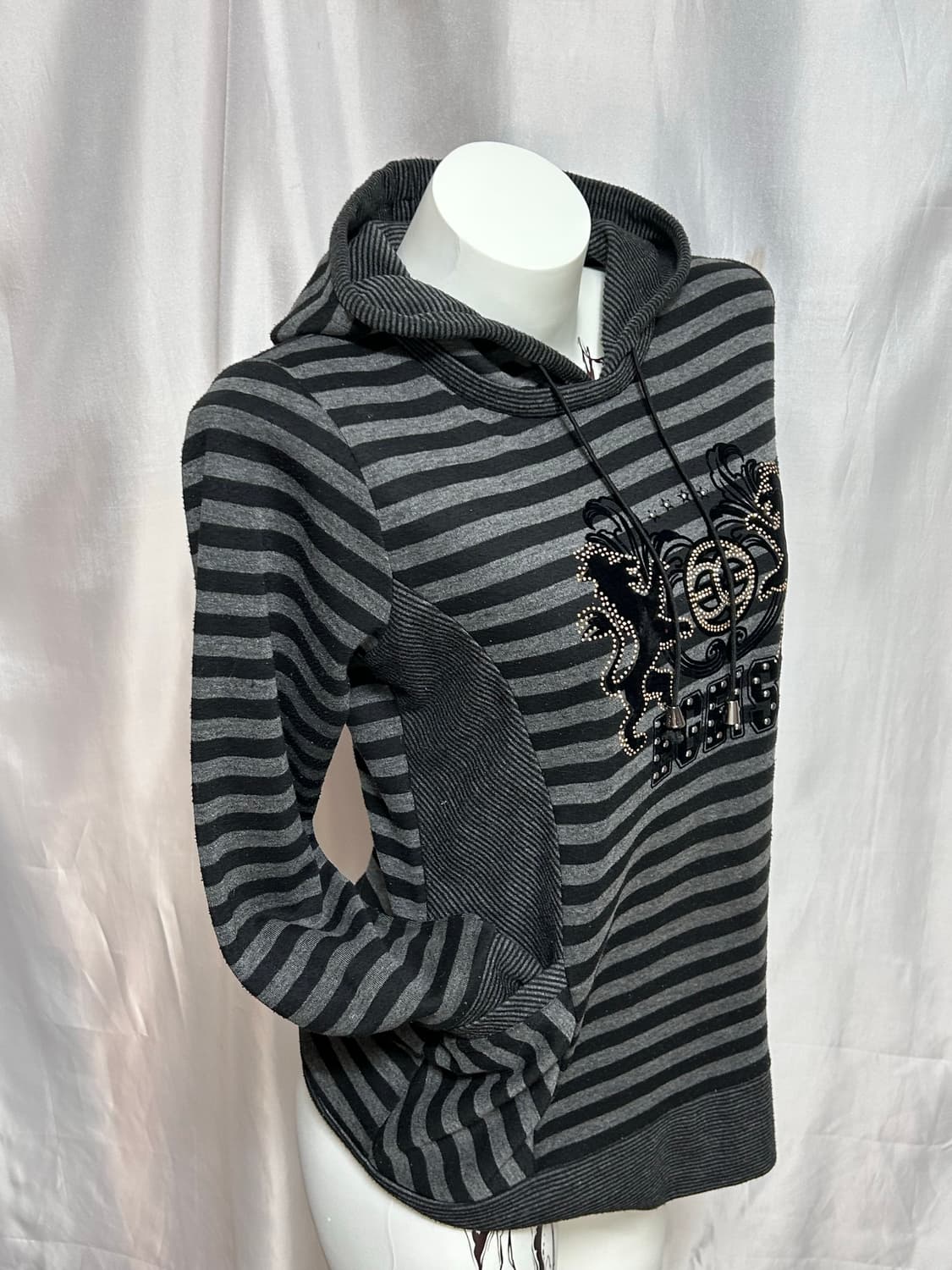 EGOIST y2k punk stripe hoodie 상품이미지5