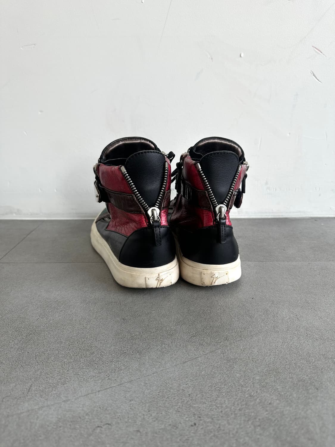 쥬세페자노티 멀티컬러 메탈 버클 하이탑 상품이미지4