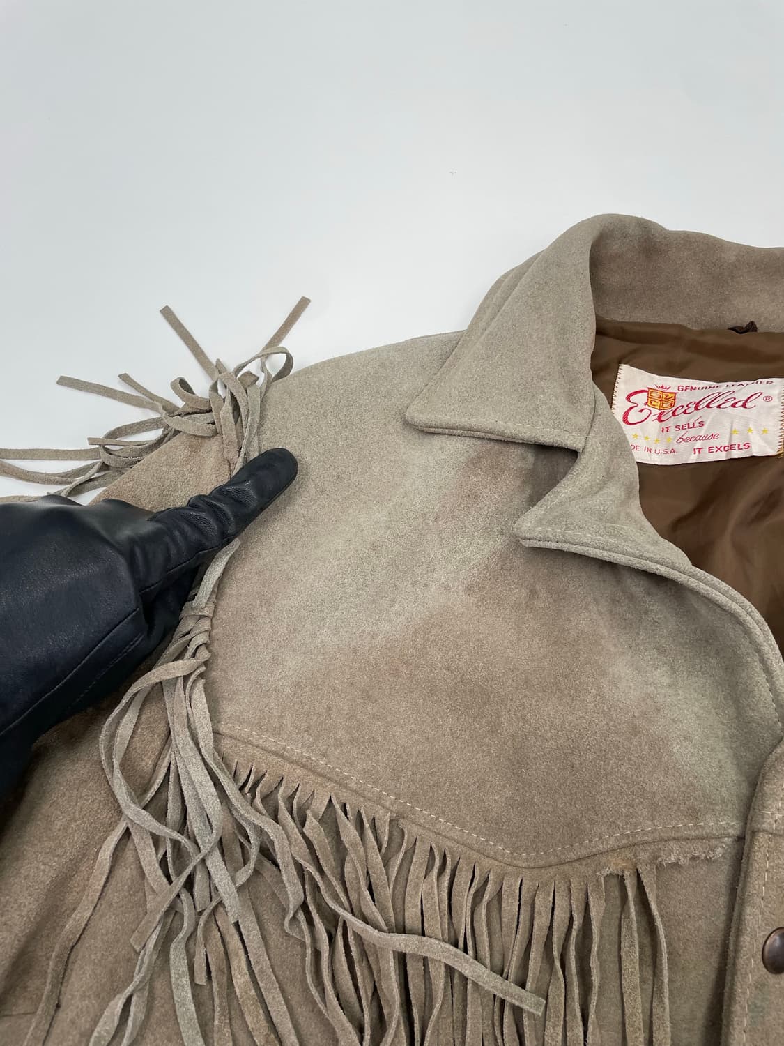VTG 90s FRINGE WESTERN LEATHER JACKET 상품이미지4