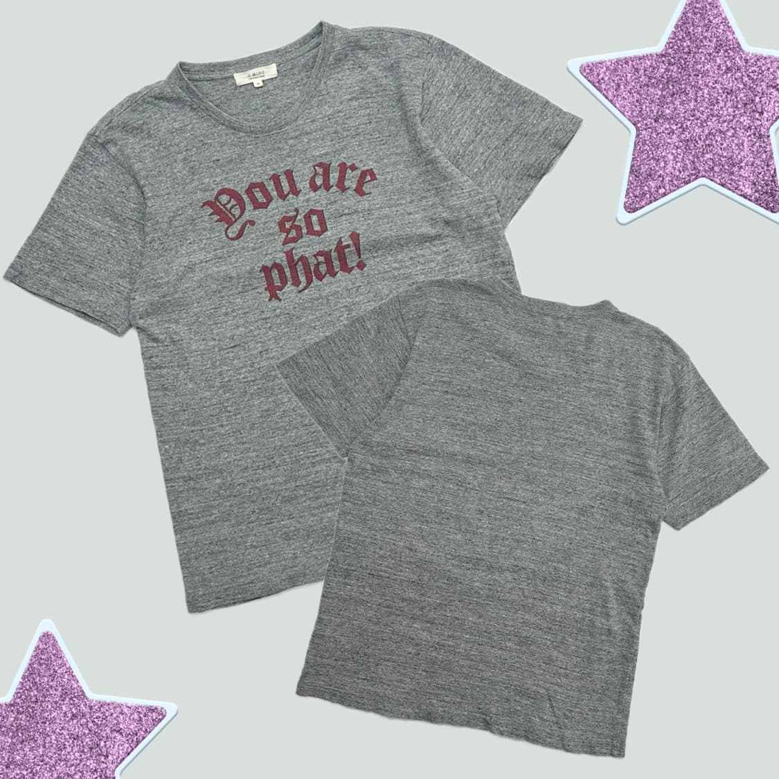 🎸펑크 레터링 반팔티셔츠🎸 빈티지 보헤미안 힙 라운드넥 상품이미지1