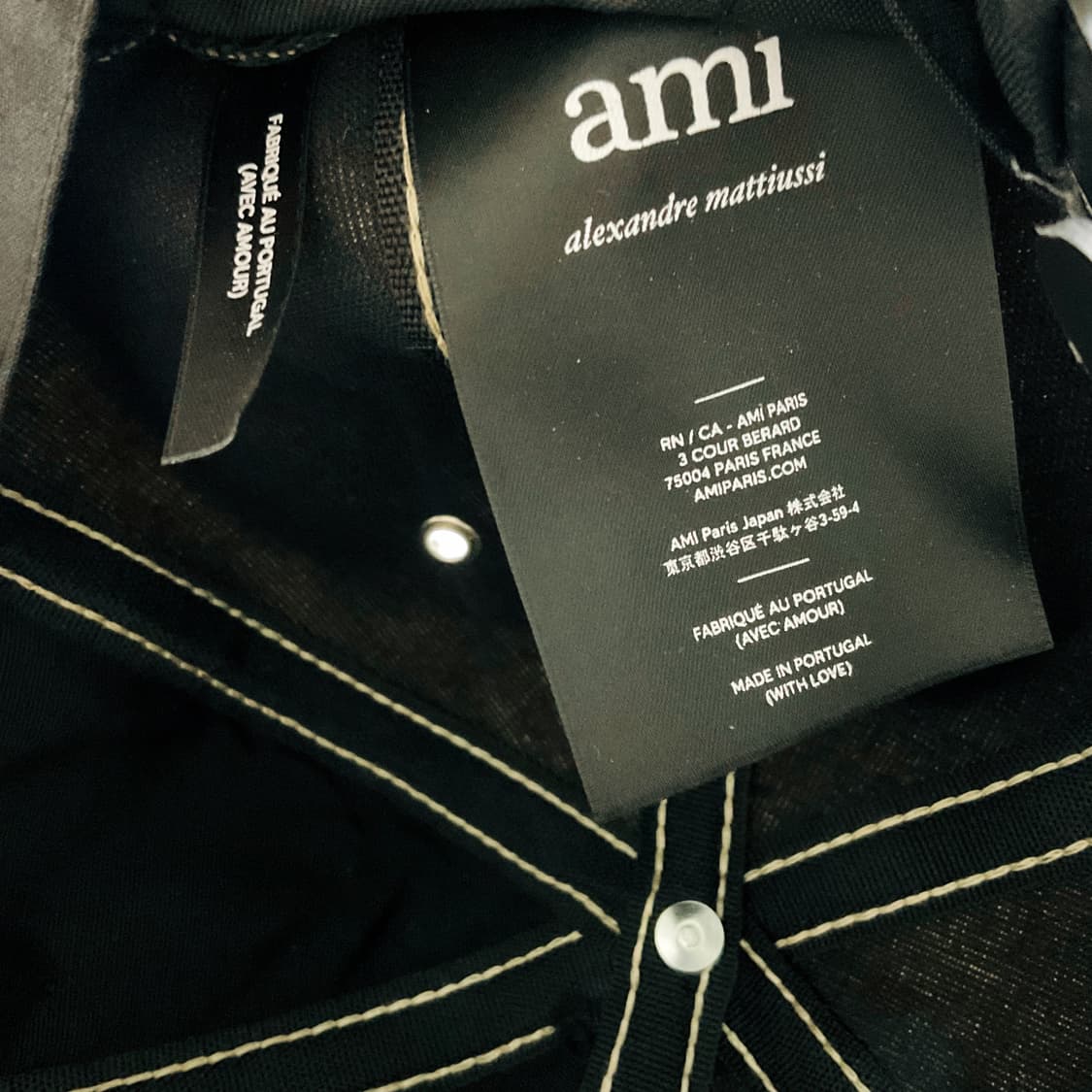 AMI 아미 로고 패치 베이지 볼캡 상품이미지2