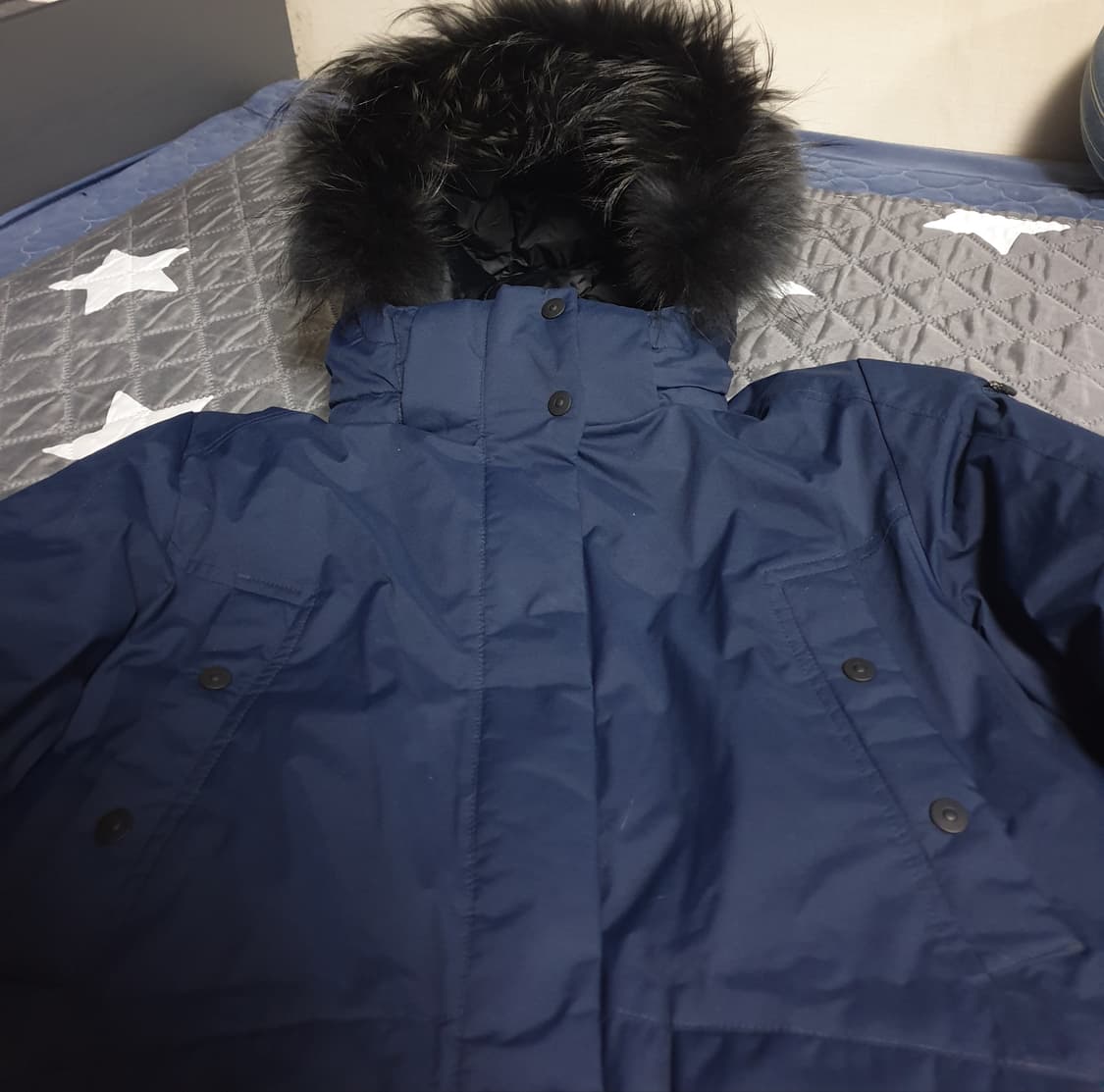 반도패션 라쿤퍼 오리털 방수 방풍 패딩 점퍼 (M) 상품이미지2