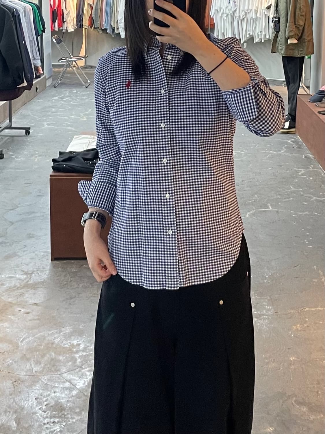 폴로 랄프로렌 깅엄체크 셔츠 H1644 상품이미지1