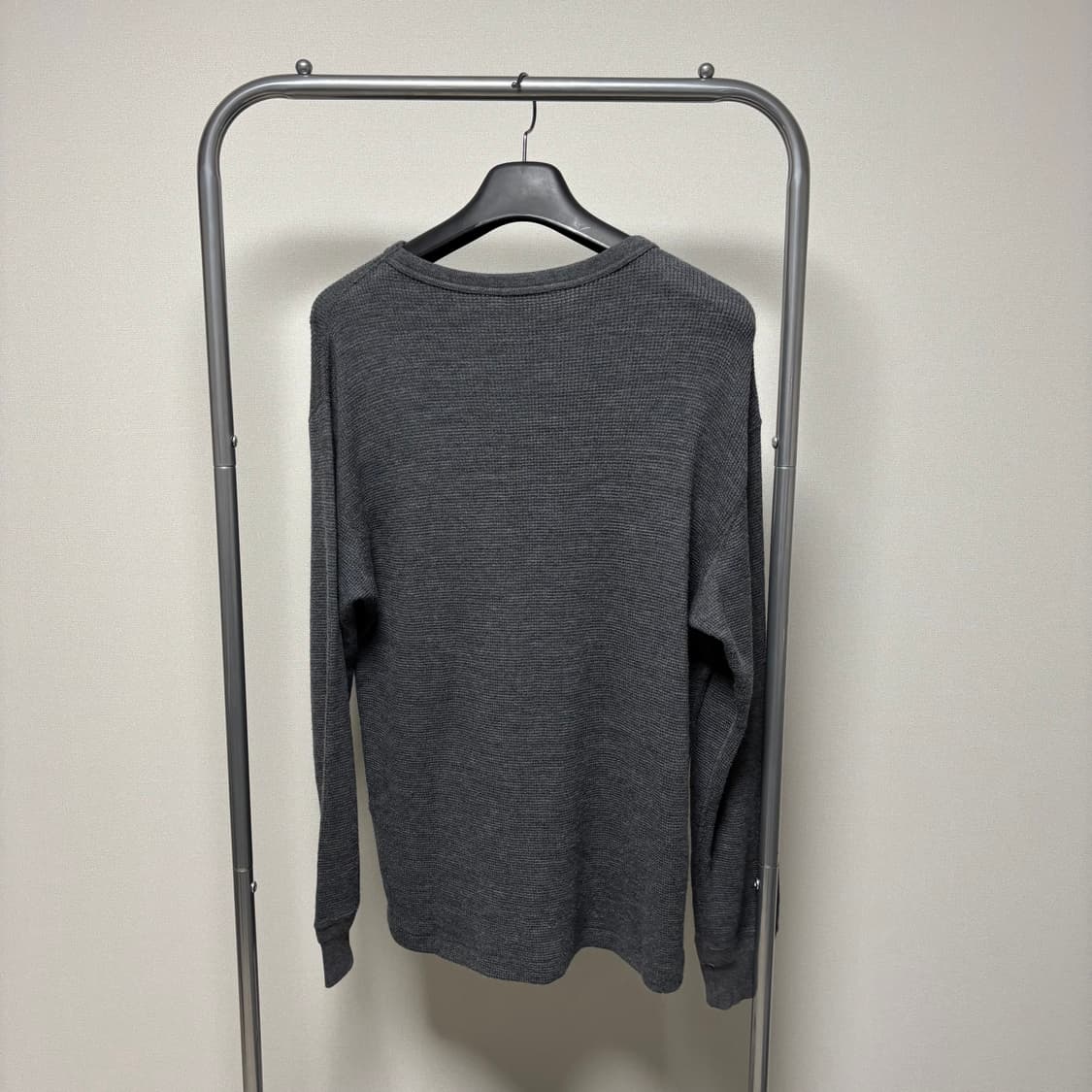4) 오라리 24aw 울 코튼 써멀 와플 니트 롱슬리브 상품이미지4