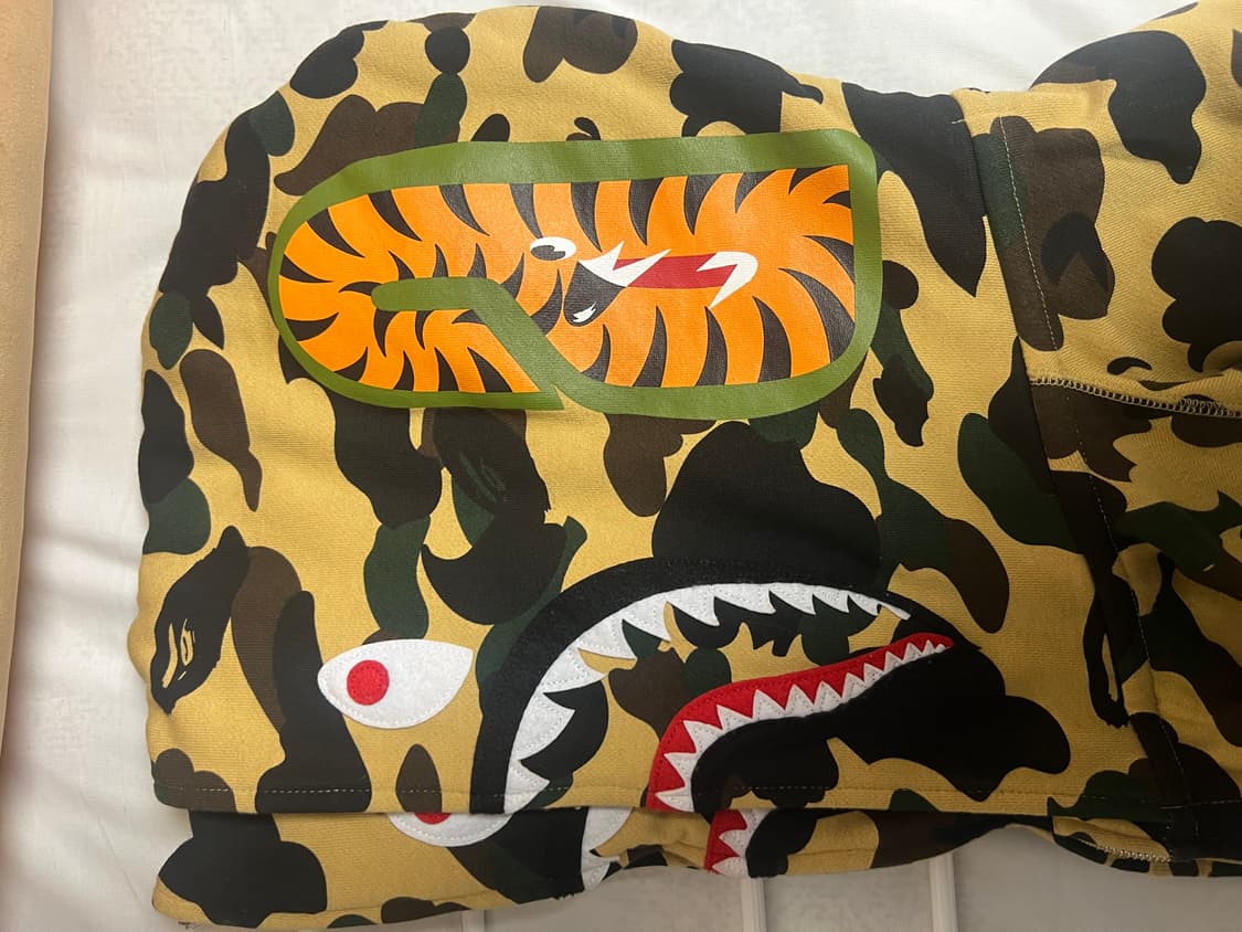 베이프 후드집업 더블 황계 xl 상품이미지8