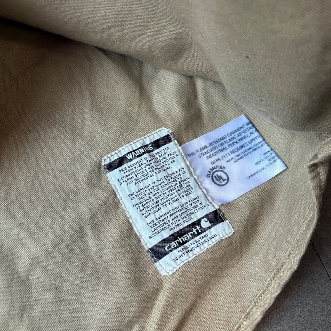 칼하트 FR 오리지널 브라운 셔츠 상품이미지8