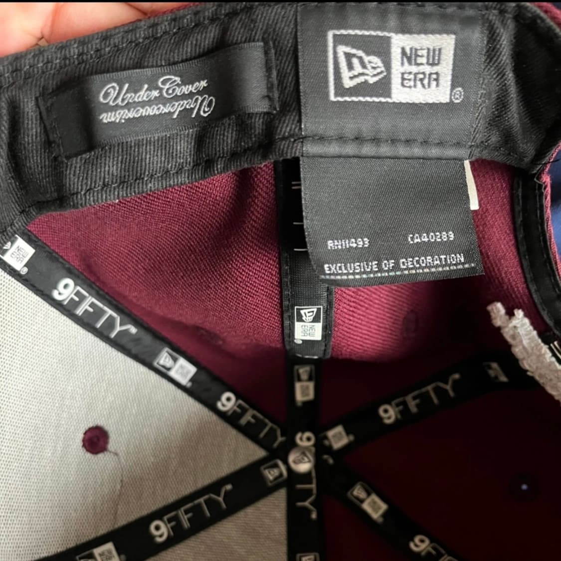 언더커버 캡 와인색  상품이미지4