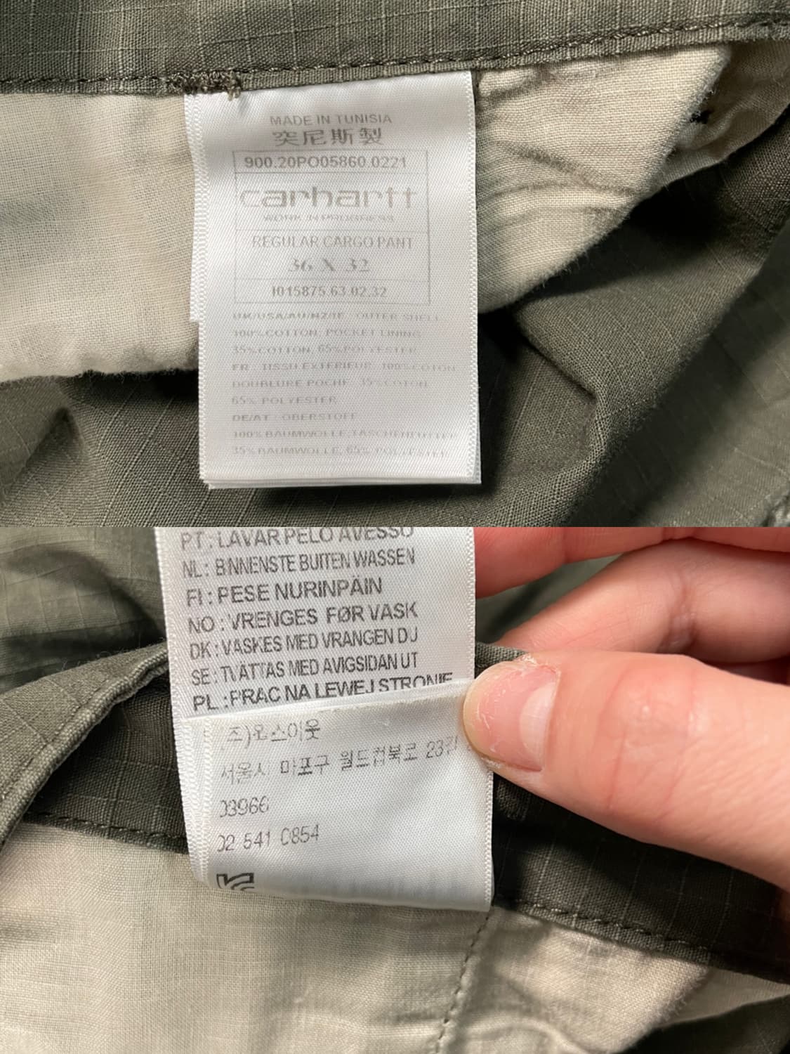 칼하트 wip 레귤러 카고팬츠 상품이미지7