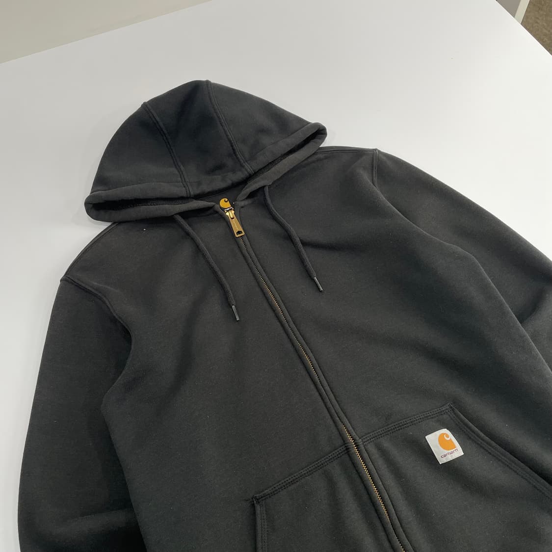 Carhartt 칼하트 오리지날 핏 블랙 후드집업 상품이미지4