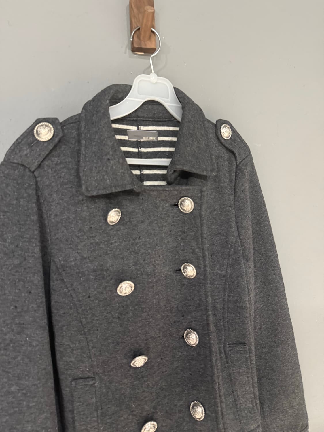 inner stripe point double button jacket 상품이미지6