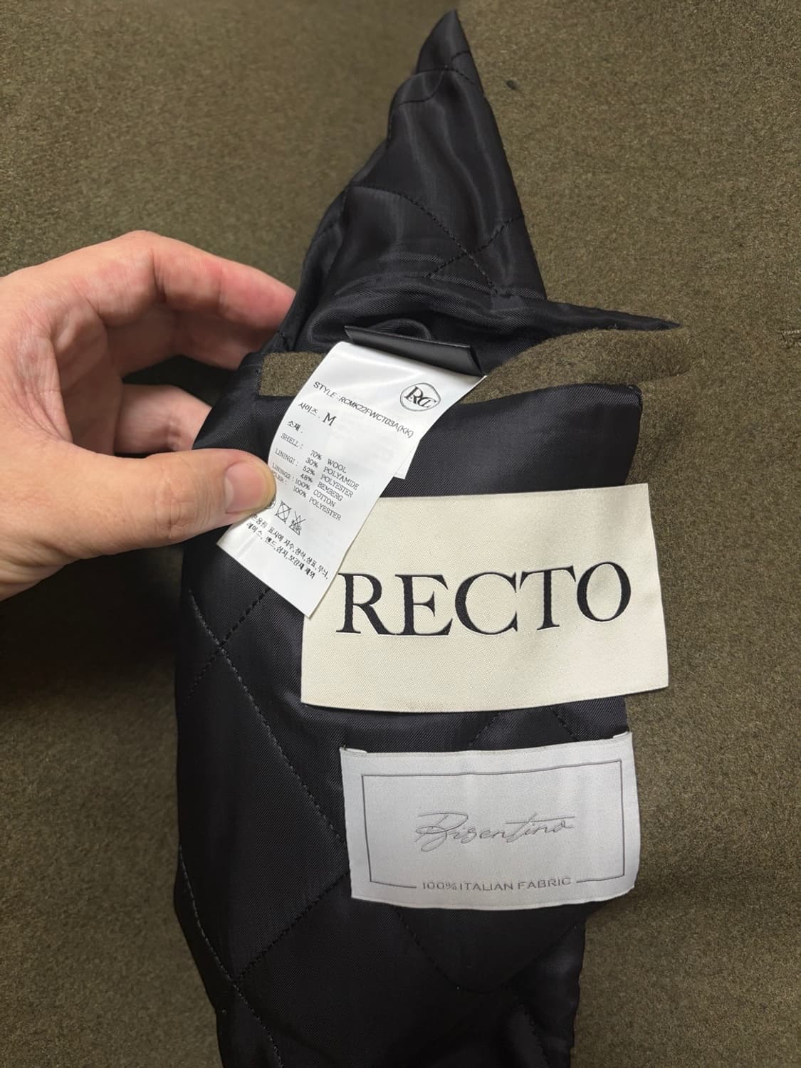 렉토/ 하이랜드 코트 카키/ M 상품이미지5