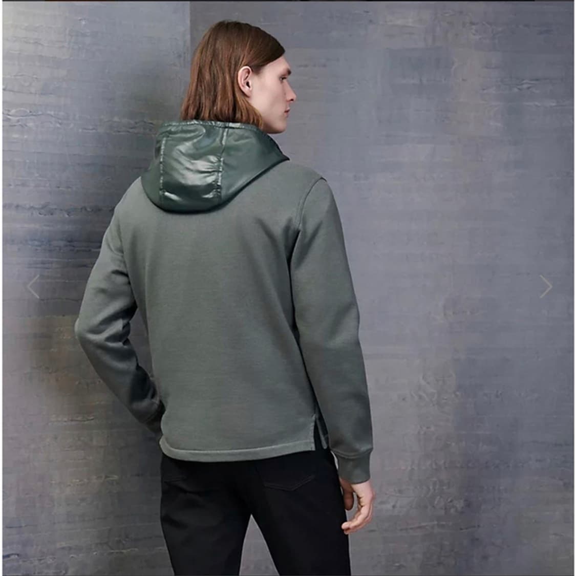 HERMES 에르메스 더블 집업 유틸리티 플리스 기모 후드 점퍼 상품이미지10