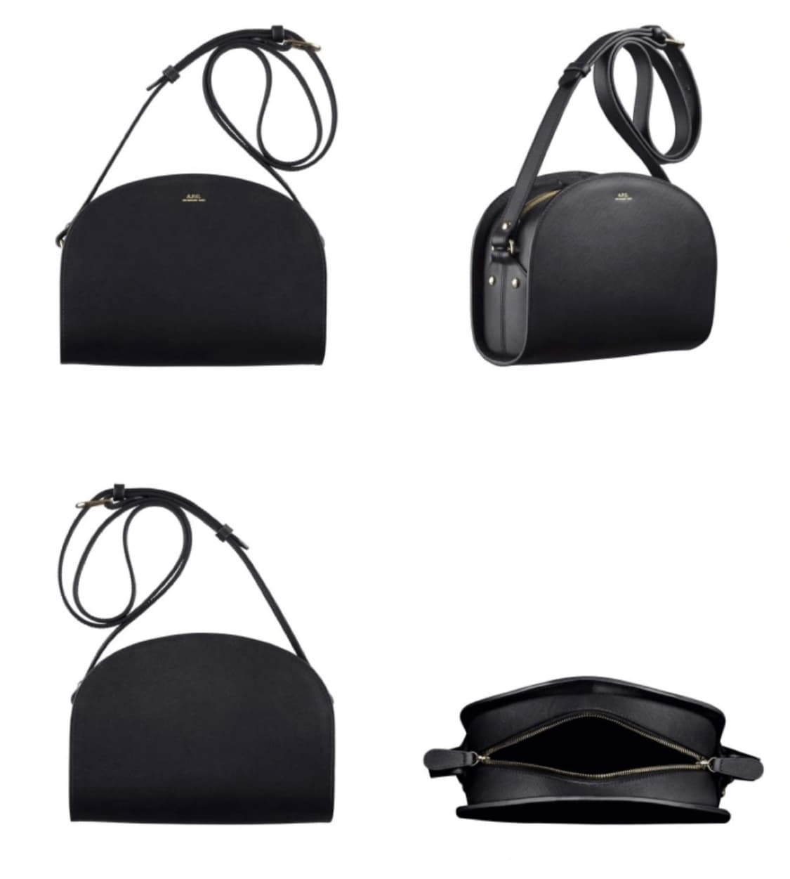 A.P.C.)데미룬 하프문 미니백 블랙 정품 상품이미지5