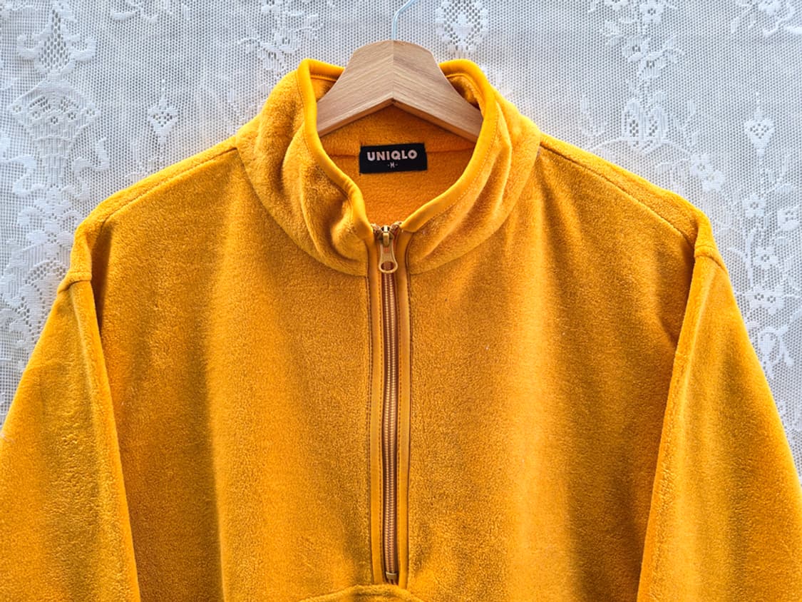 00s 올드 유니클로 반집업 플리스 상품이미지2